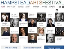 Tablet Screenshot of hampsteadartsfestival.com